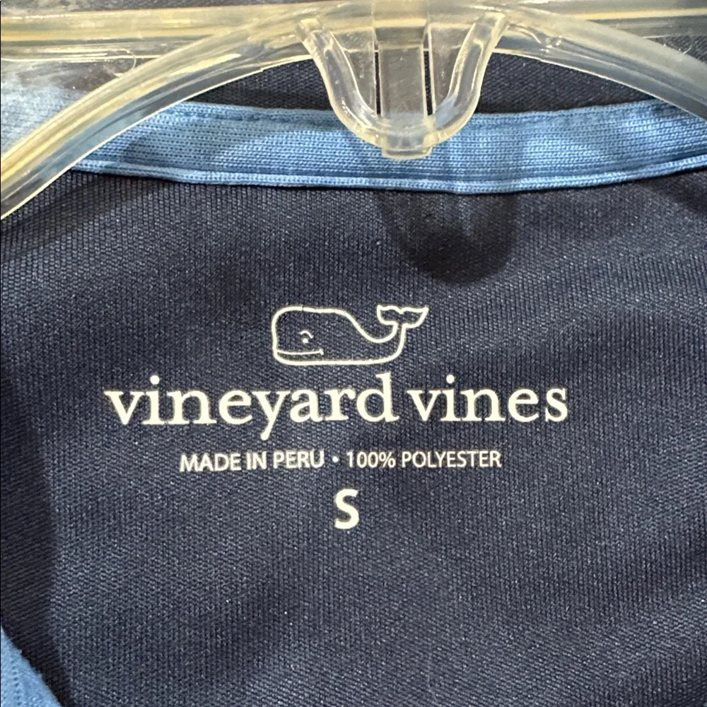 Vineyard Vines 1/4 zip blue pullover - size S